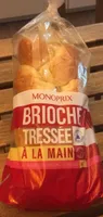 Brioche tressée à la main