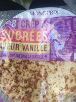 8 crêpes sucrées saveur vanille