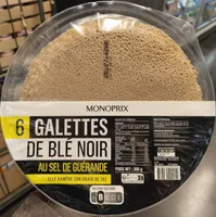 6 Galettes de blé noir au sel de guérande