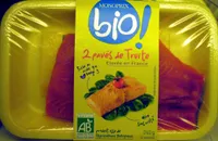 2 pavés de Truite Bio