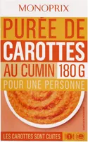 Purée de carotte au cumin