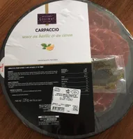 Carpaccio, sauce basilic citron, viande bovine charolaise