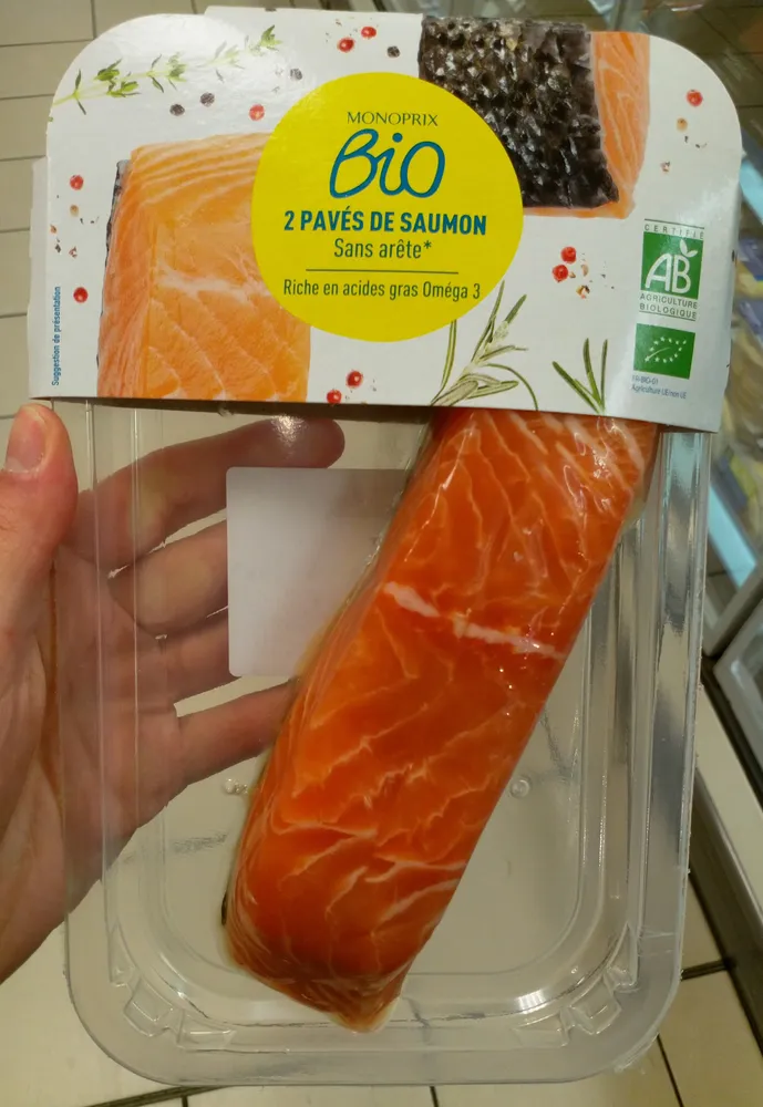 Pavés de saumon bio