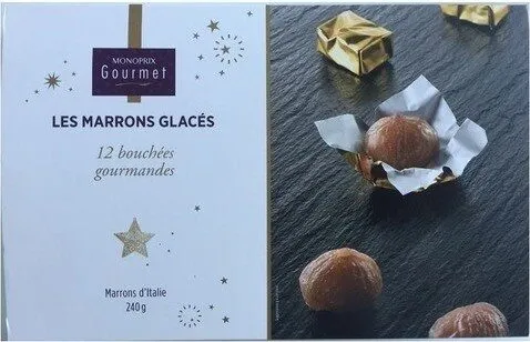 Les marrons glacés 12 bouchées gourmandes