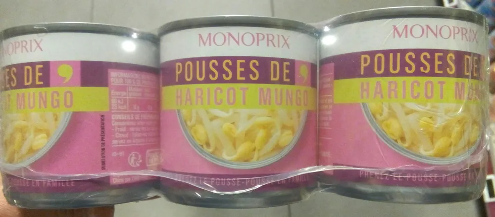 Pousses de haricot mungo
