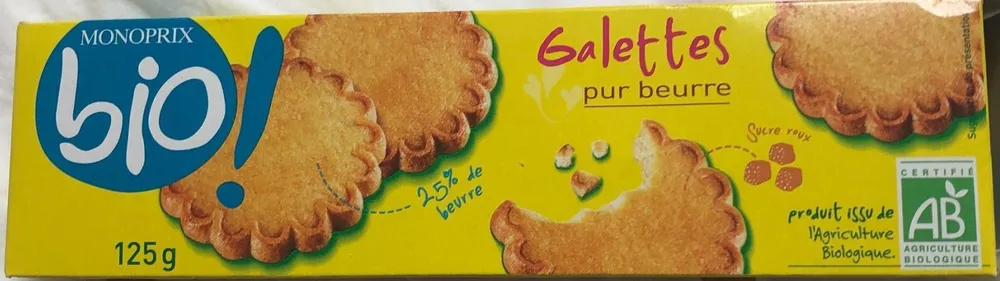 Galettes pur beurre, certifié AB