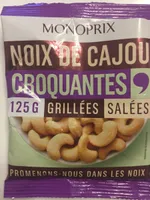 Noix de cajou croquantes grillées salées