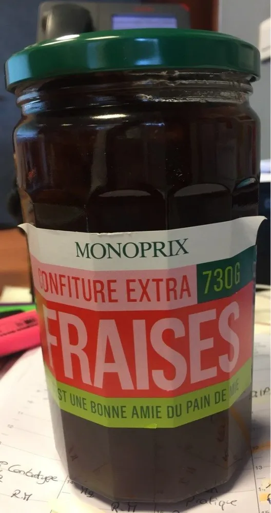 Confiture extra de fraises