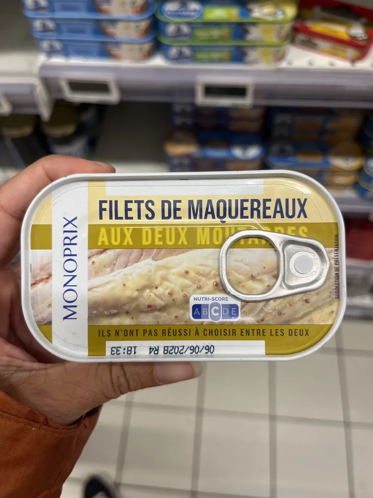 Filets de maquereaux aux 2 moutardes