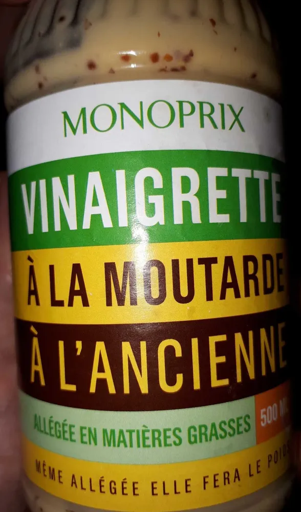 Vinaigrette à la moutarde à l'ancienne allégée en matières grasses