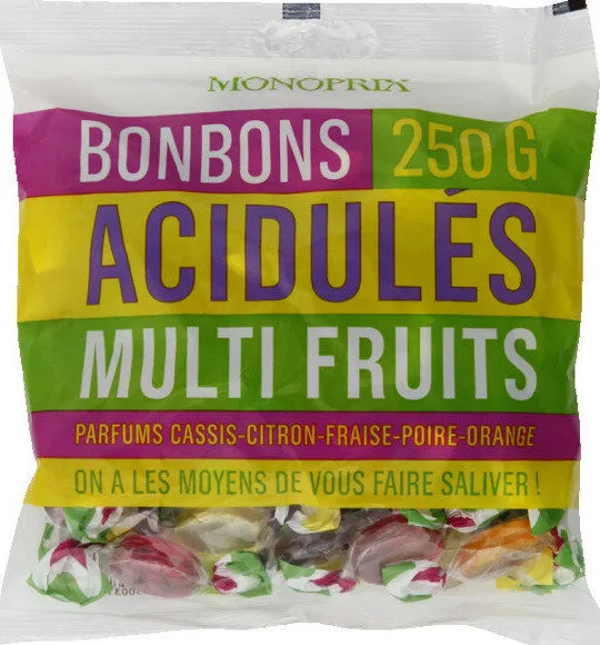 Bonbons acidulés multifruits