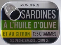 Sardines à l'Huile d'Olive et au Citron
