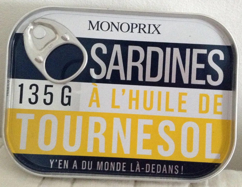 Sardines à l'huile de tournesol
