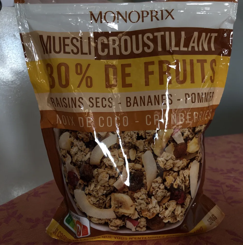 Pépites croustillantes 30% de fruits