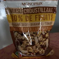 Pépites croustillantes 30% de fruits