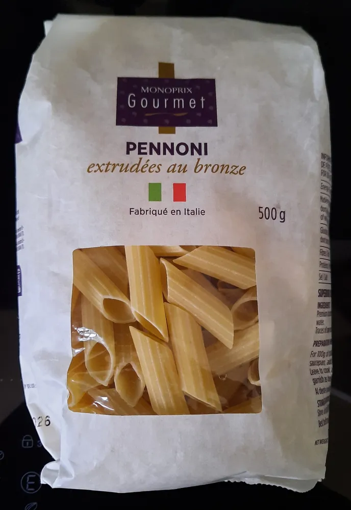 Pennoni,  extrudées au bronze