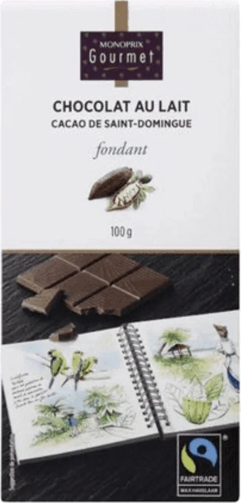 Chocolat au lait fondant, Saint Domingue