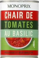 Chair de tomates, au basilic