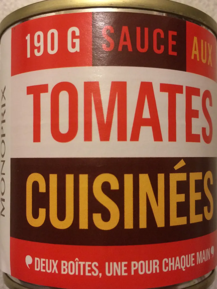 Sauce aux tomates cuisinées