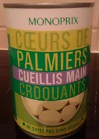 Coeurs de palmiers cueillis main croquants