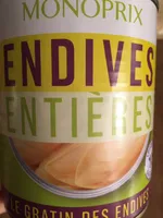 Endives, Boîte De 800 Grammes, Marque Monoprix
