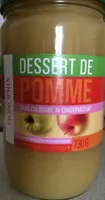 Dessert de pomme sans colorant ni conservateur