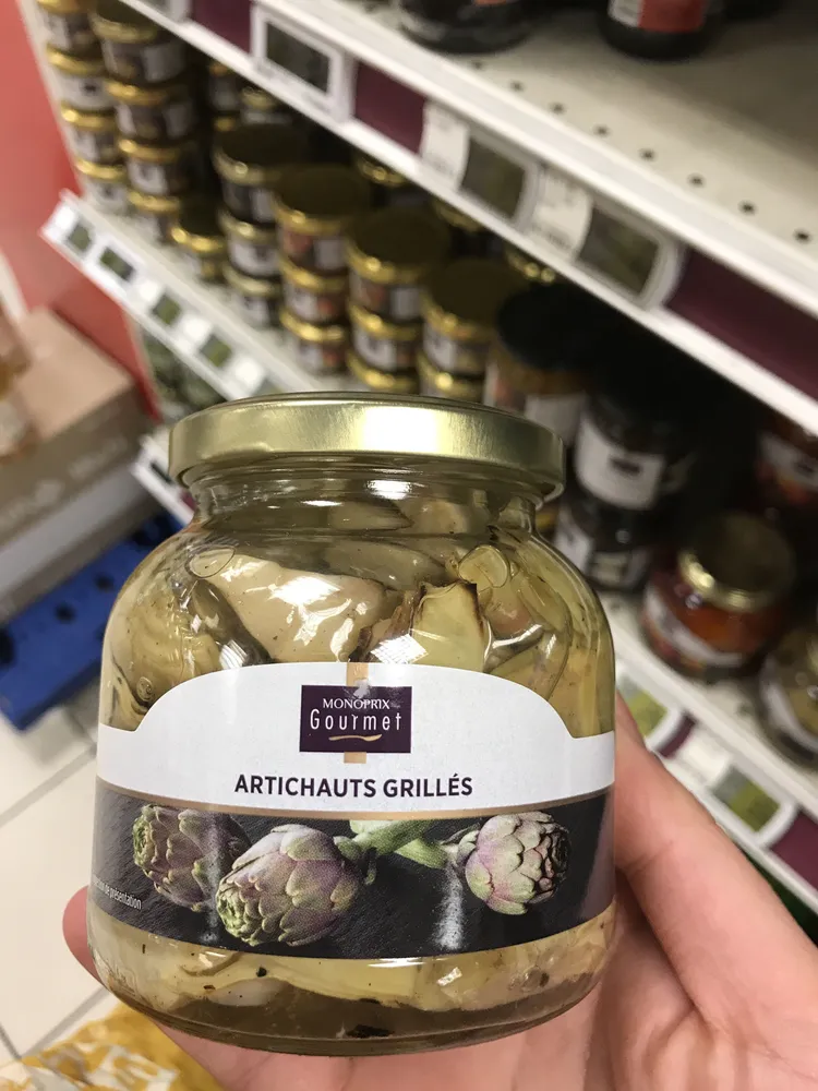 artichauts grillés, à  l huile de tournesol