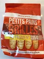 Petits pains grillés au froment