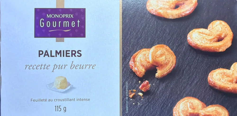 Palmiers recette pur beurre