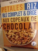 Pétales riz & blé complet aux copeaux de chocolat