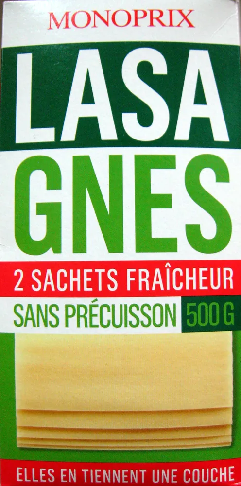 Lasagnes sans précuisson