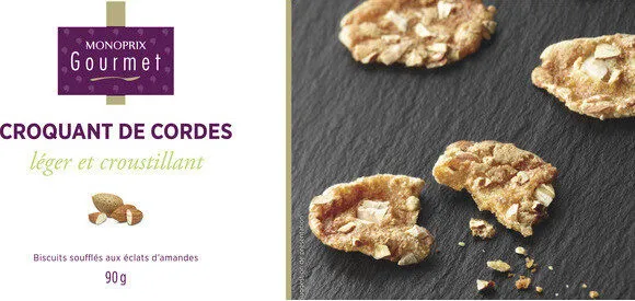 Croquant de Cordes - Biscuits soufflés aux éclats d'amandes