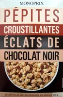 Pépites croustillantes éclats de chocolat noir