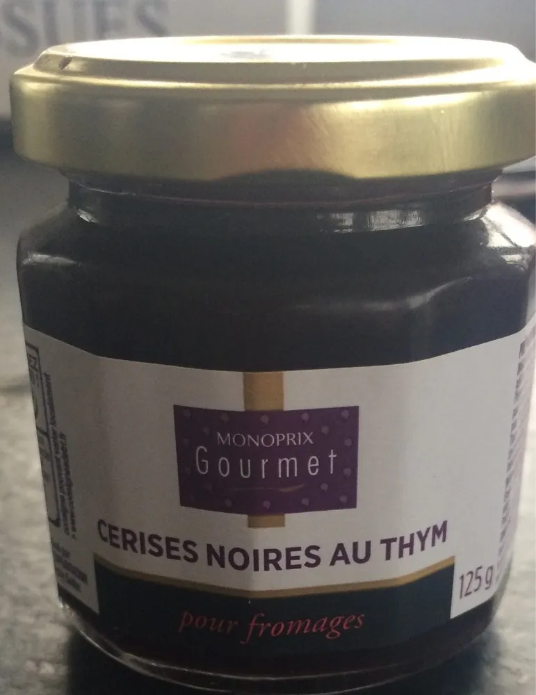 Cerises noires au thym