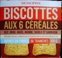 Biscottes aux 6 céréales
