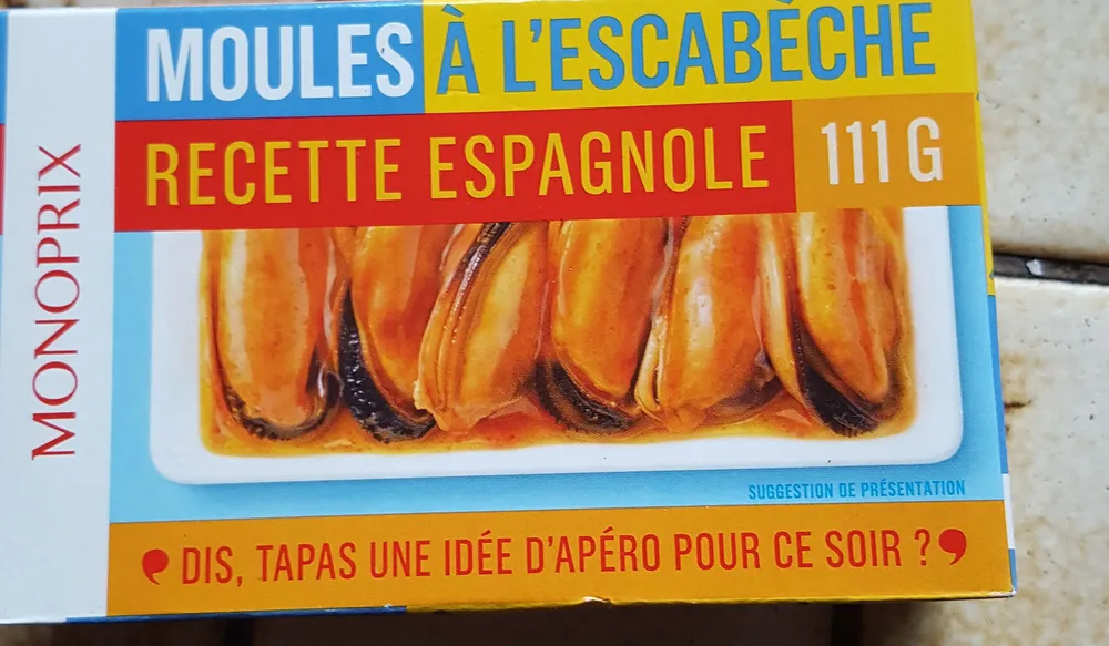 Moules à l'escabèche, recette espagnole