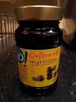 Confiture de myrtilles au sucre de canne