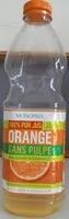 100% Pur Jus Orange Sans Pulpe