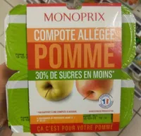 Compote de pommes allégée en sucres
