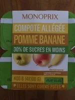 Compote Allégée Pomme Banane