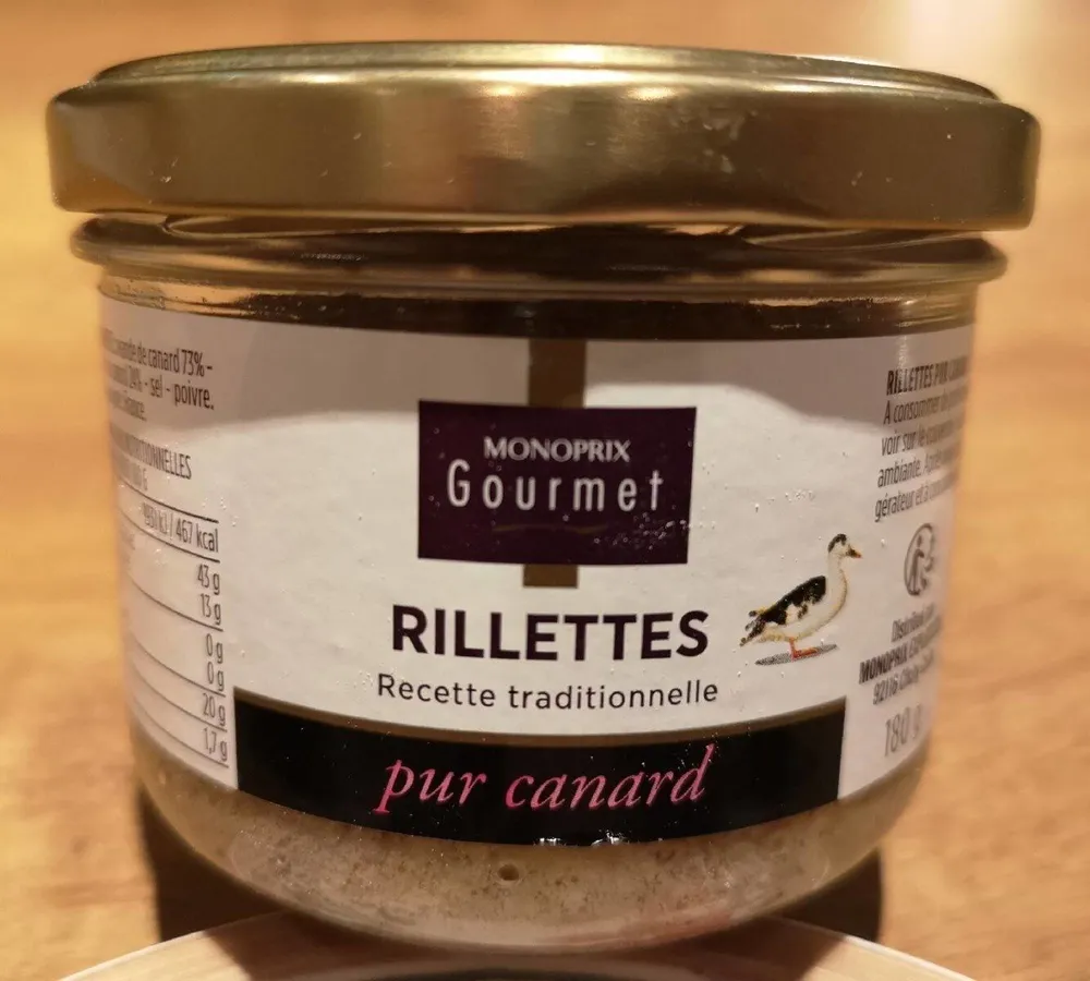 Rillettes pur canard