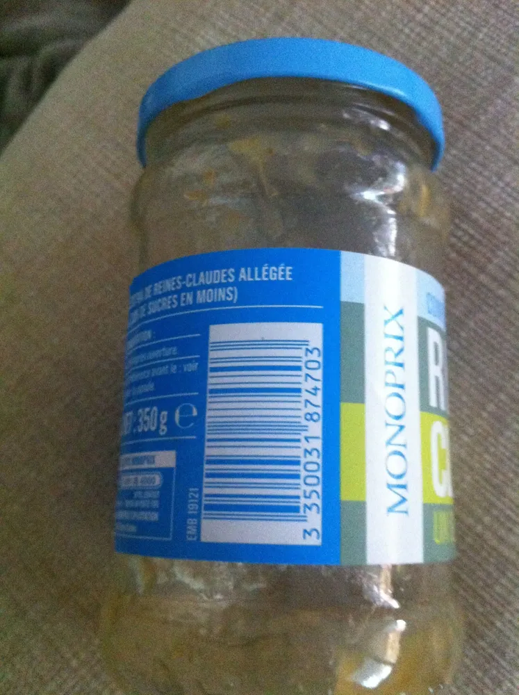 Confiture allégée Reines Claudes
