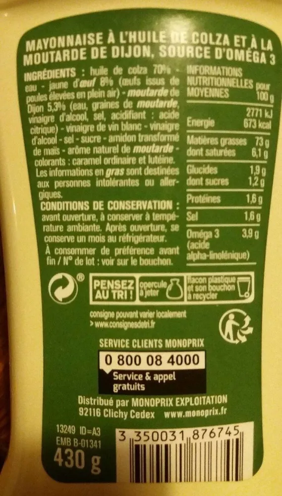 Mayonaise nature