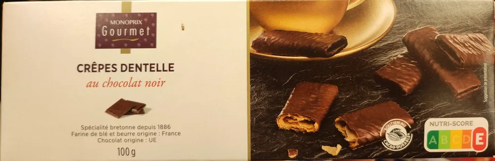 Crêpes dentelle au chocolat noir