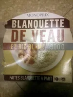 Blanquette de veau et riz blanc
