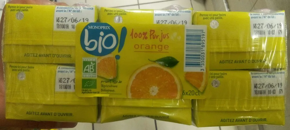 100% pur jus Orange