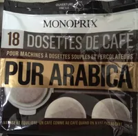Dosettes de café pur arabica