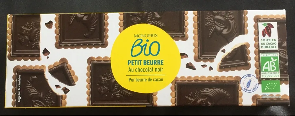 Petit beurre 48 % de chocolat noir