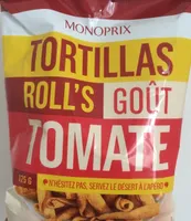 Tortillas Roll's goût tomate