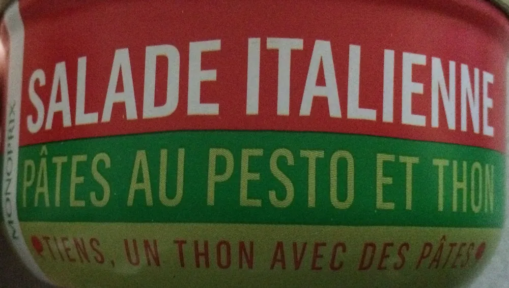Salade Italienne (Pâtes au pesto et Thon)